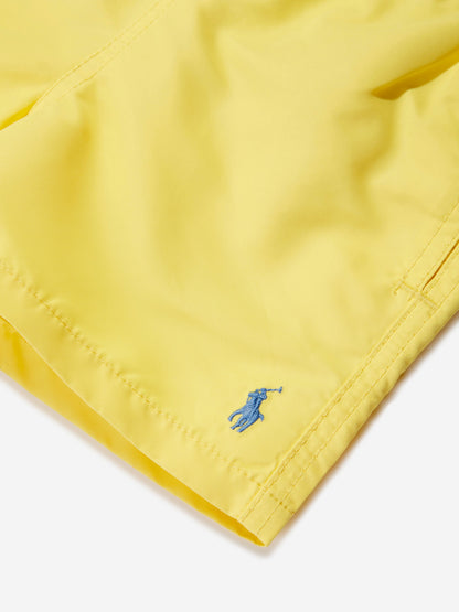 Ralph Lauren 男童黄色徽标泳裤