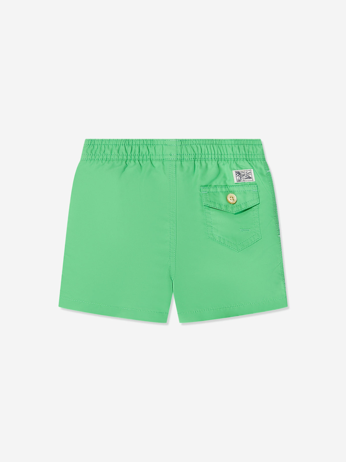 Ralph Lauren 男童绿色徽标泳裤