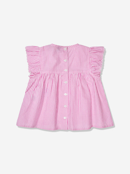 Ralph Lauren 女童粉色条纹衬衫