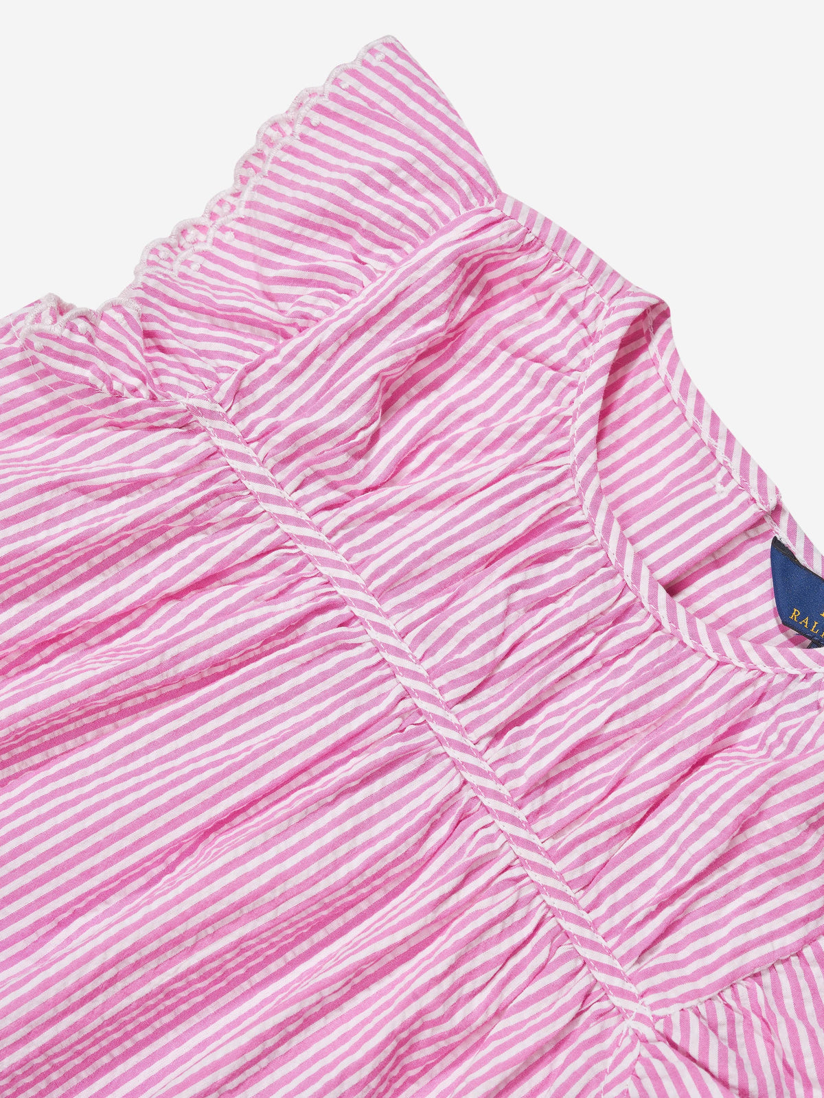 Ralph Lauren 女童粉色条纹衬衫
