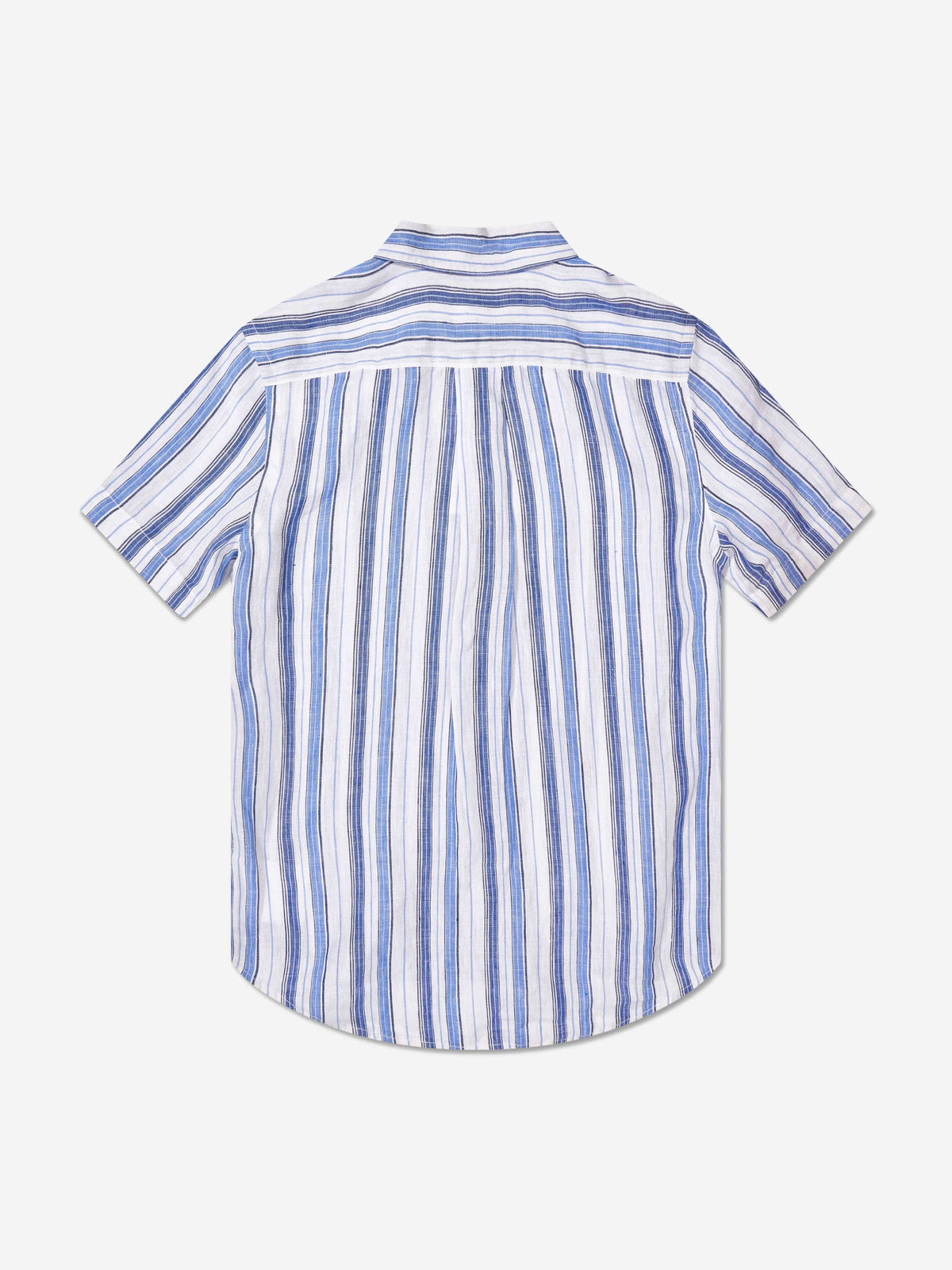 Ralph Lauren 男童蓝色条纹短袖衬衫