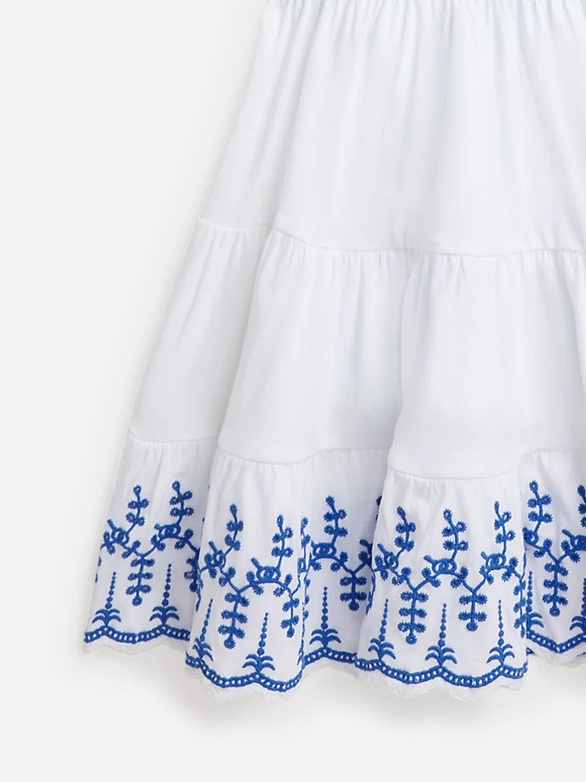 Ralph Lauren 女童白色孔眼刺绣吊带连衣裙