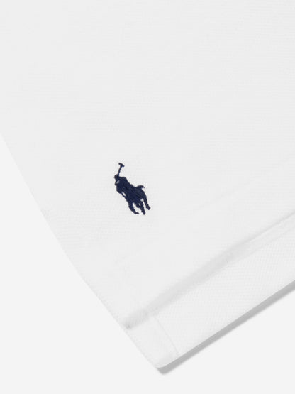 Ralph Lauren 男童白色徽标 Polo 衫