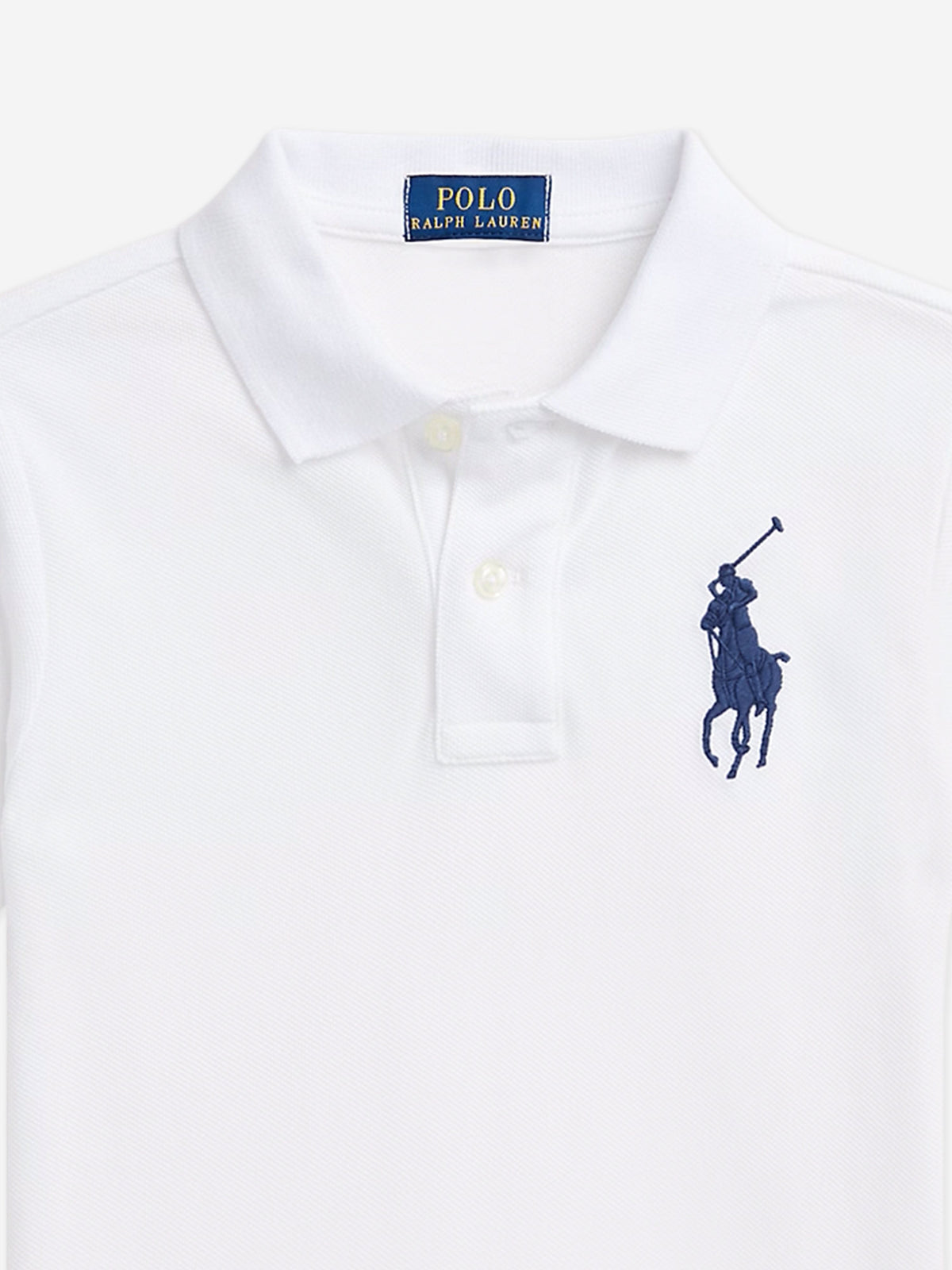 Boys Logo Polo Shirt in White