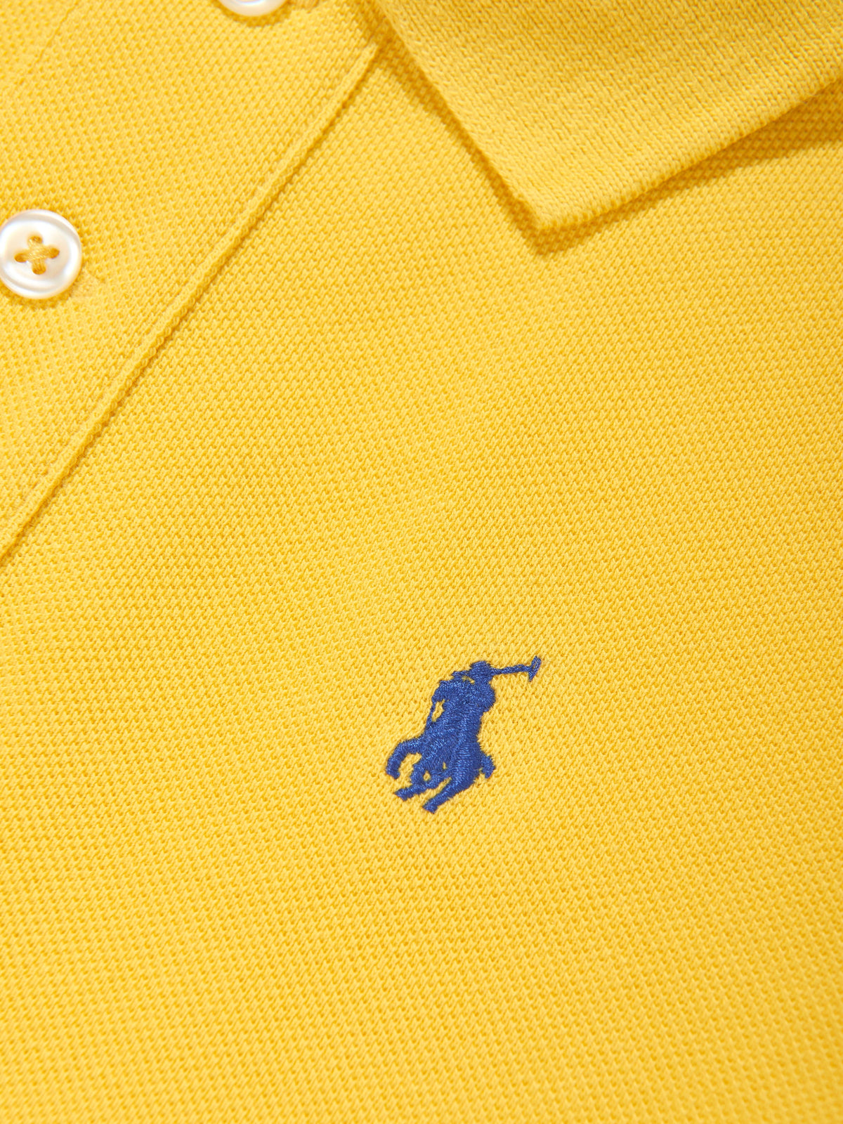 Boys Slim Fit Polo Shirt in Yellow