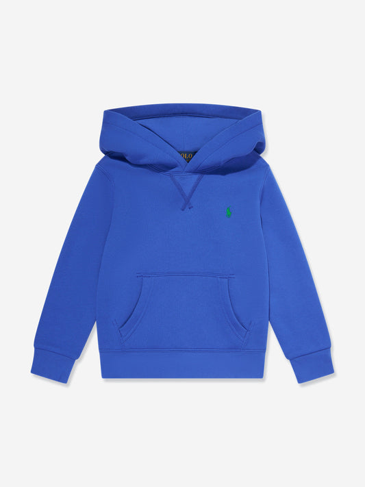 Boys Polo Hoodie in Blue