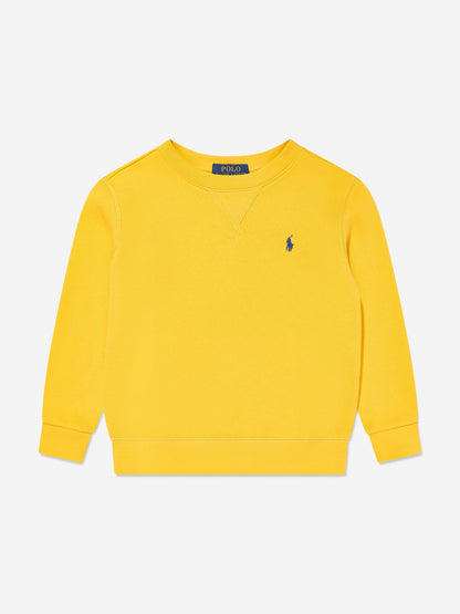 Boys Logo Sweatshirt in Yellow