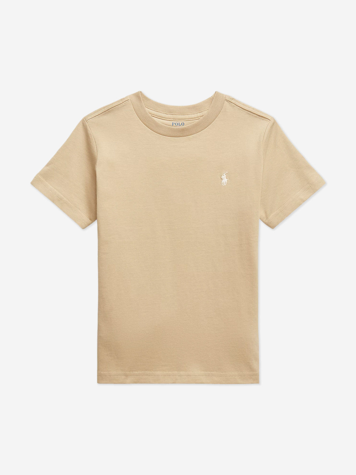 Boys Logo T-Shirt in Beige