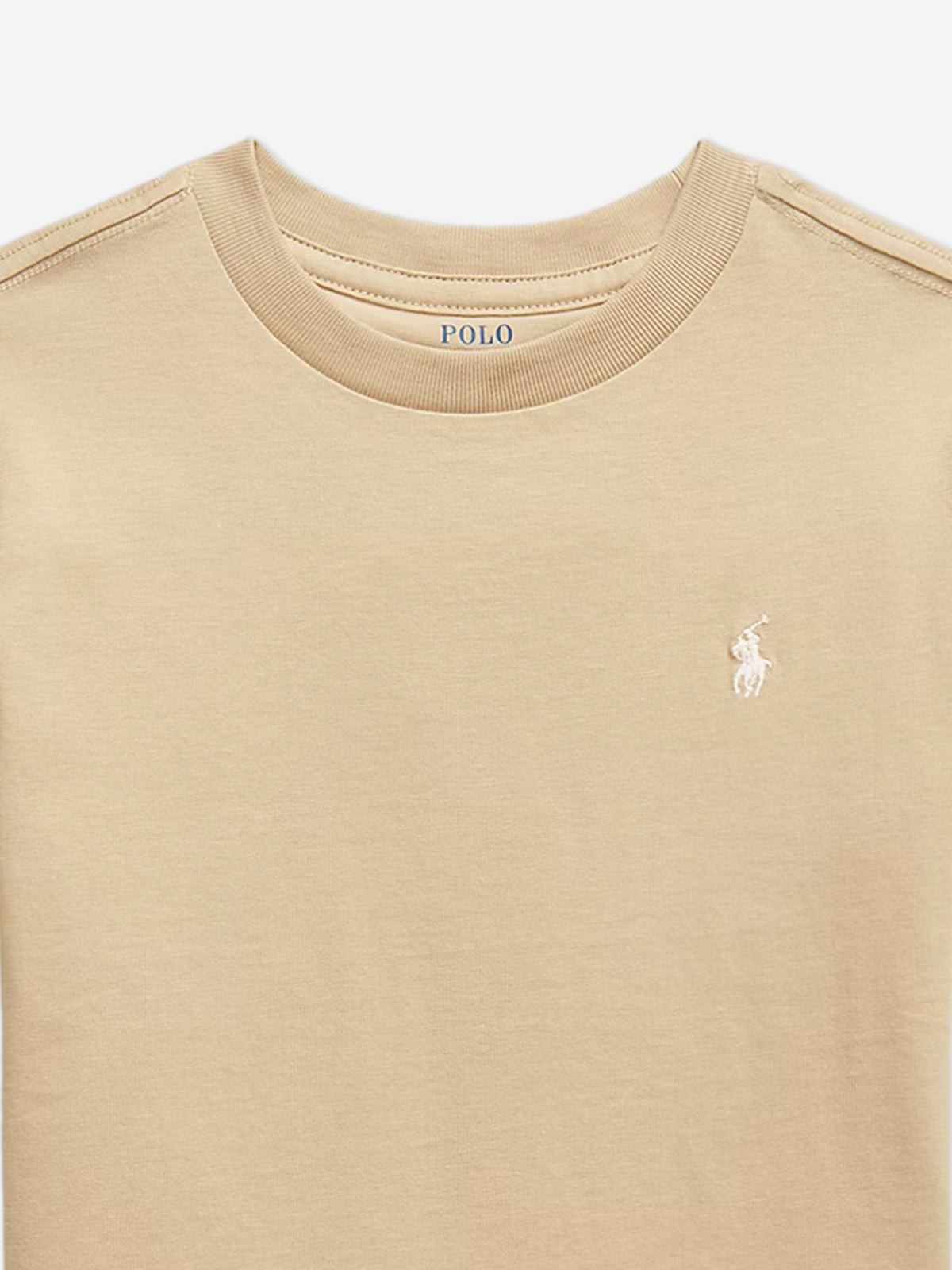Boys Logo T-Shirt in Beige
