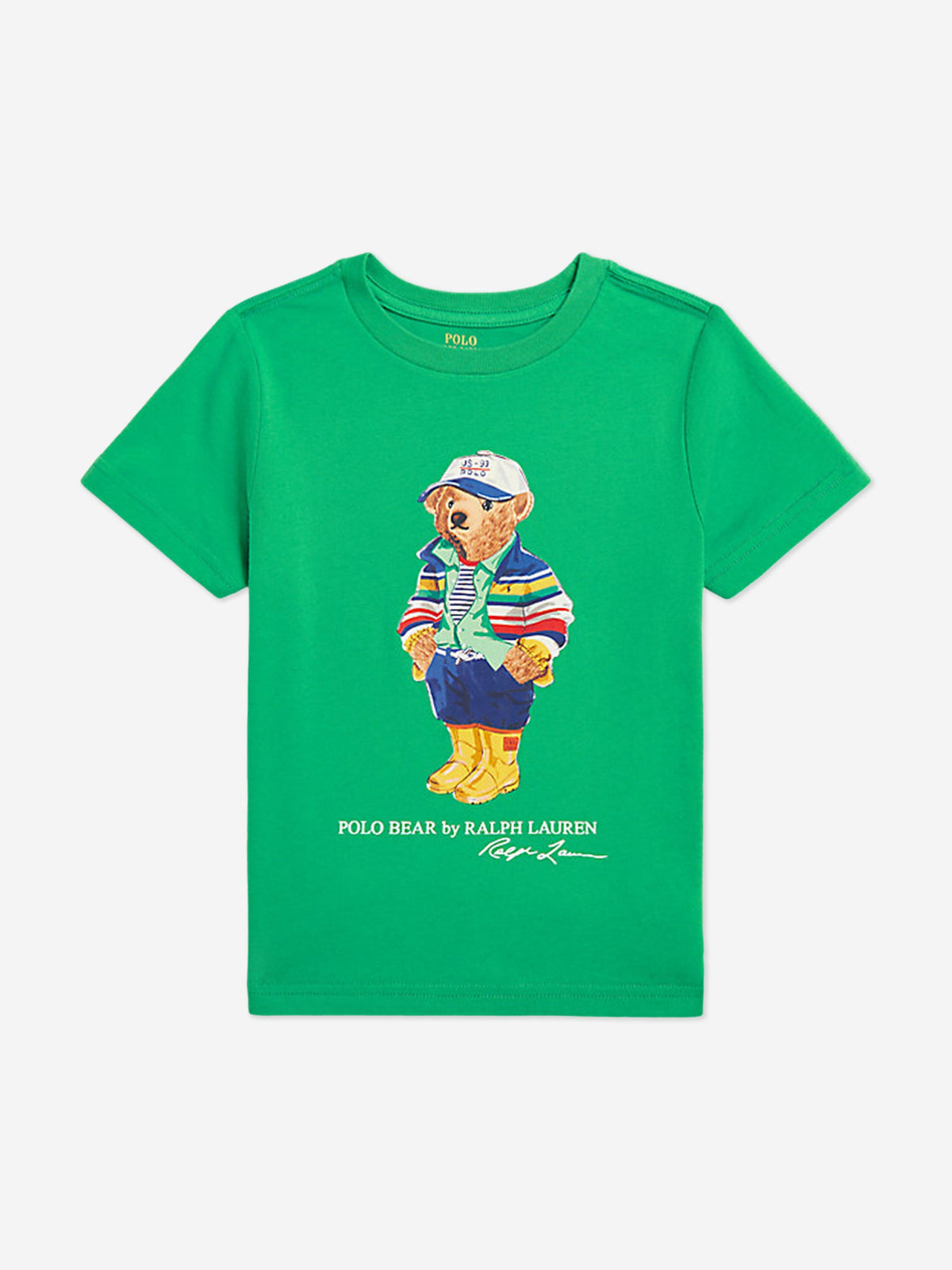 Boys Polo Bear T-Shirt in Green