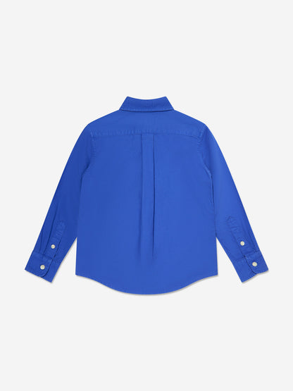 Boys Logo Sport Shirt in Blue