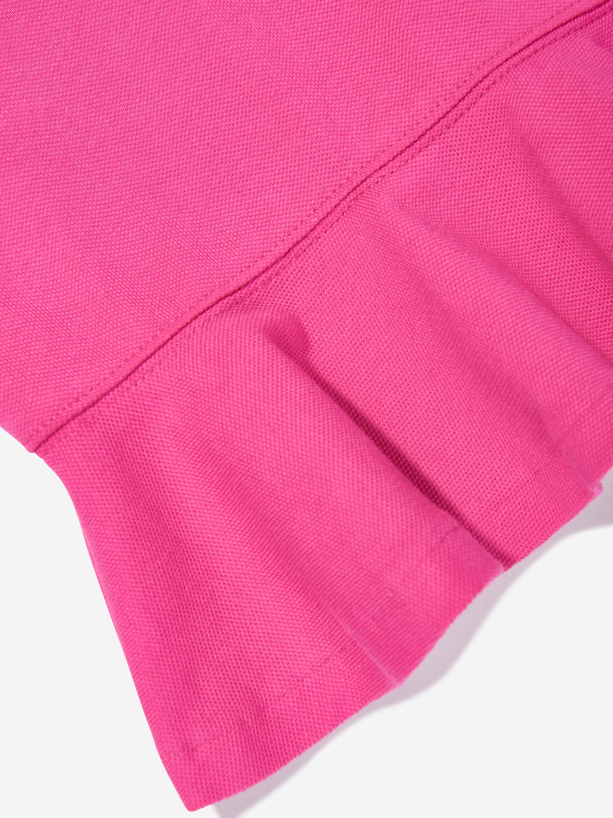 Girls Peplum Polo Shirt in Pink