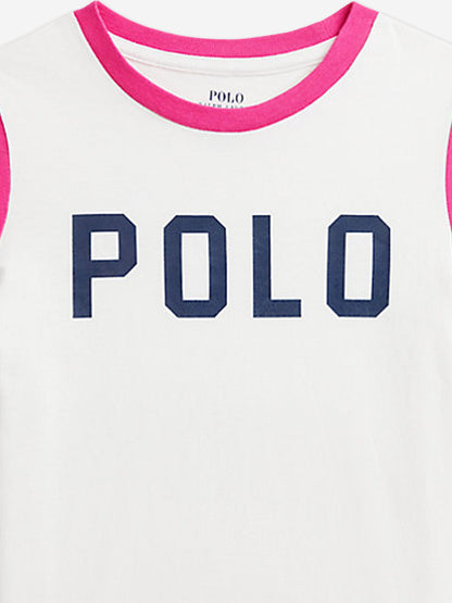 Girls Polo T-Shirt in Pink