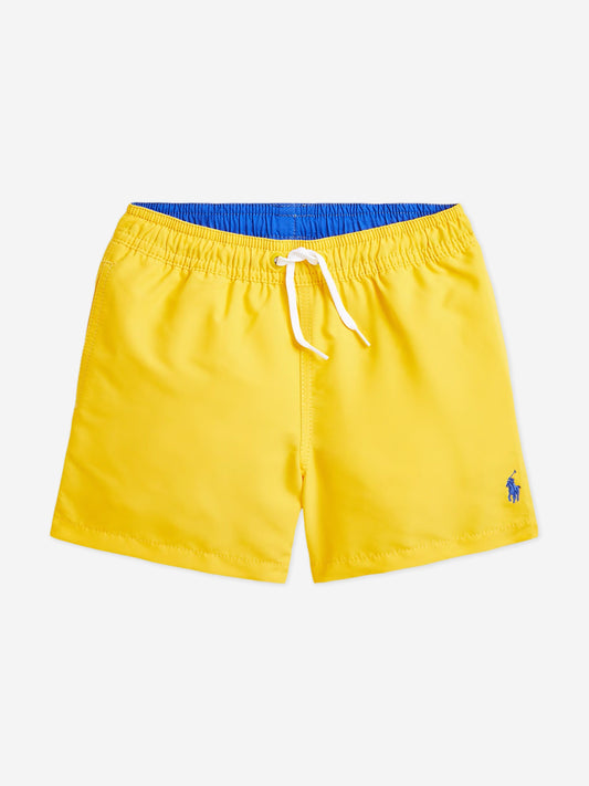 Boys Logo Swim Shorts in Yellow