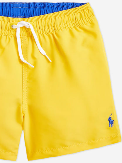 Boys Logo Swim Shorts in Yellow