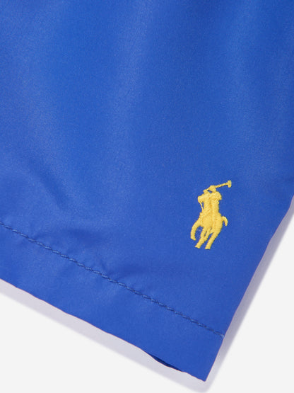 Boys Logo Swim Shorts in Blue