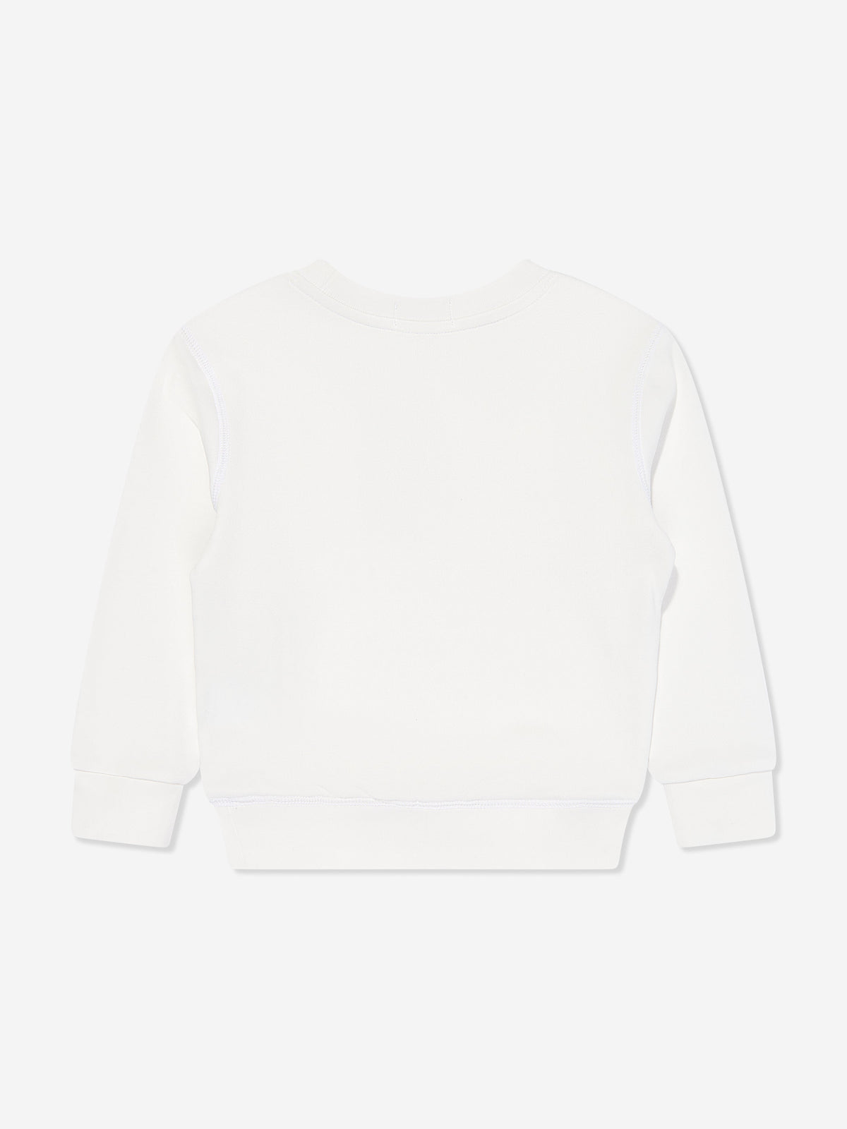 Boys Polo Sweatshirt in White