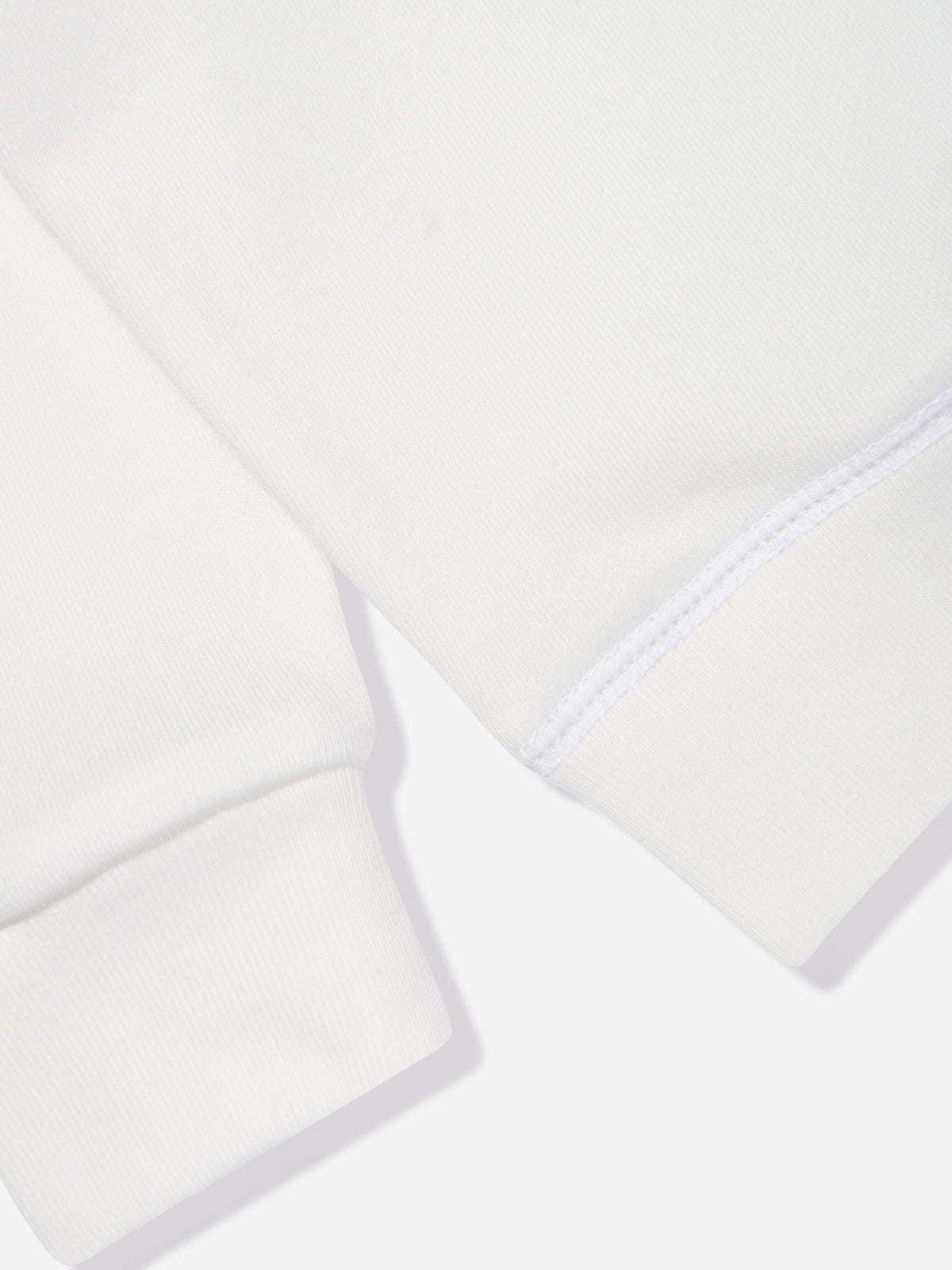 Boys Polo Sweatshirt in White