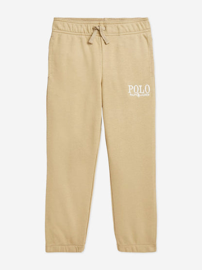 Boys Polo Joggers in Beige