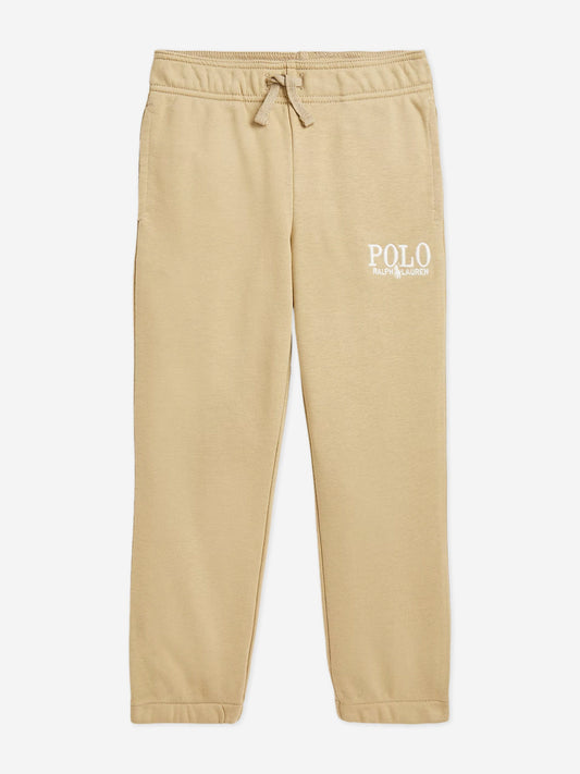 Boys Polo Joggers in Beige