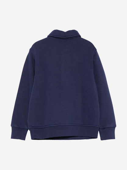 Boys Half Zip Sweatshirt in Navy
