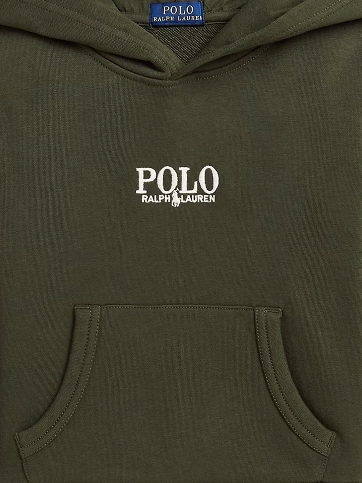 Boys Polo Hoodie in Green