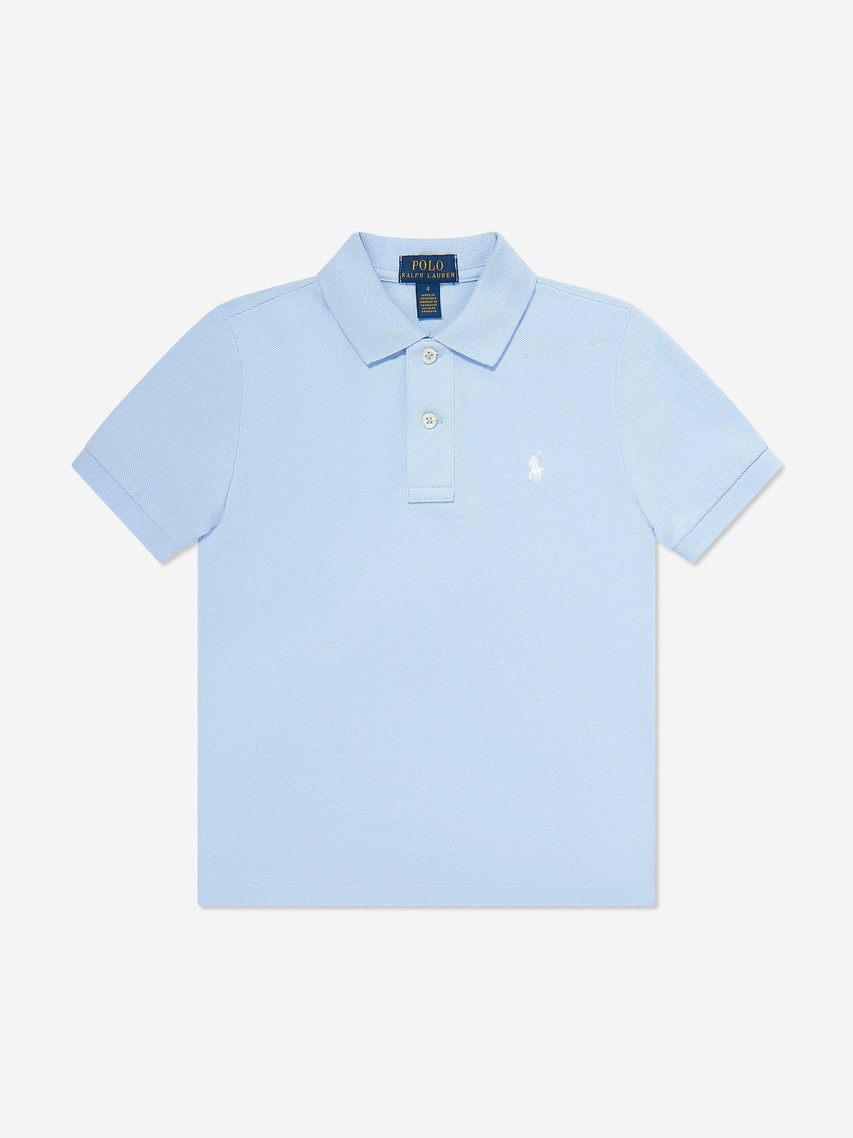 Boys Logo Polo Shirt in Blue