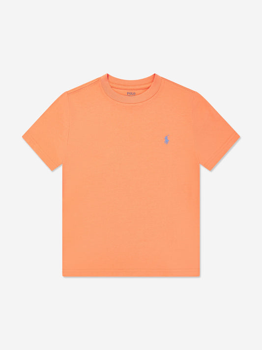 Boys Logo T-Shirt in Orange