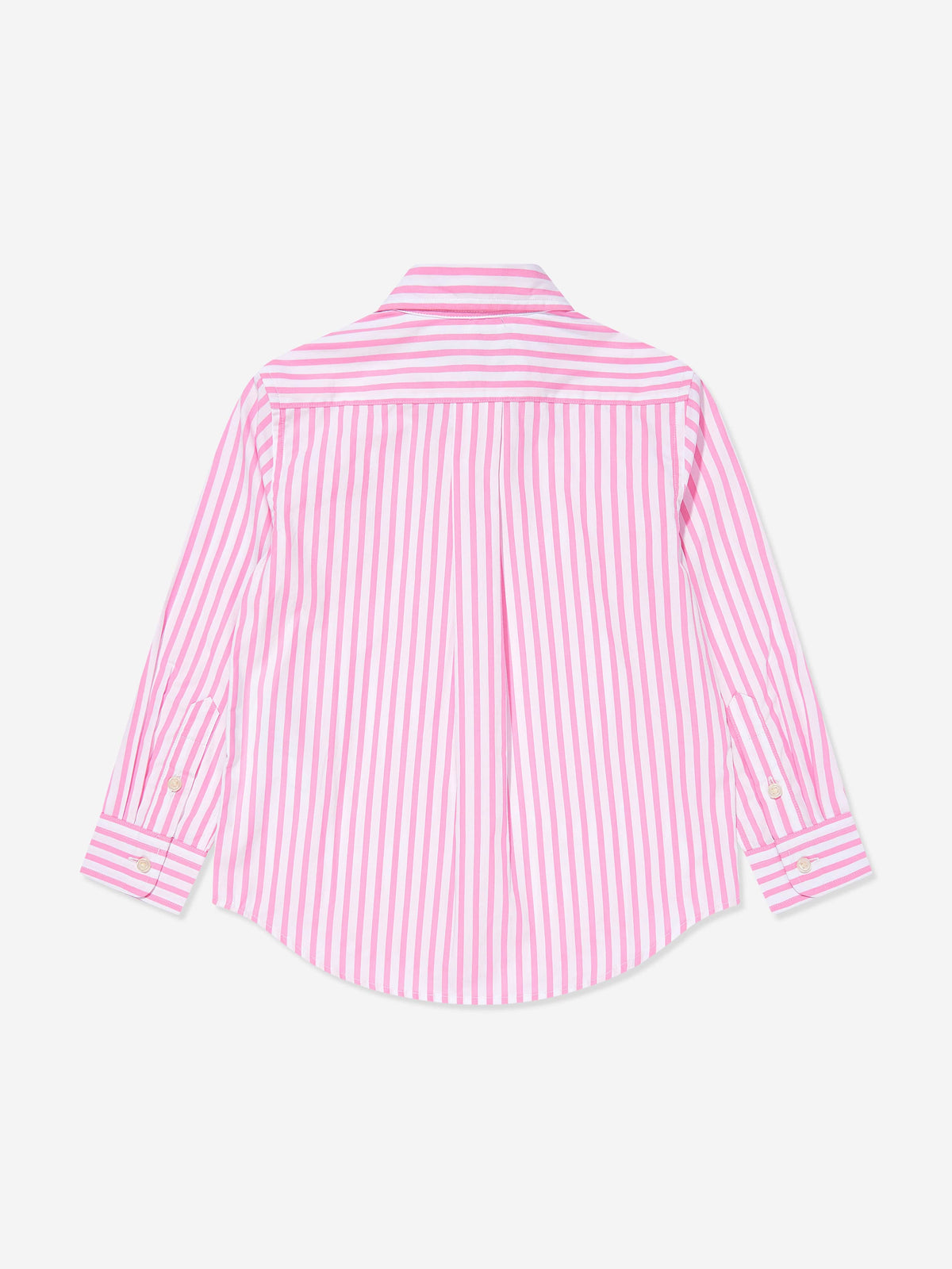 Boys Striped Logo Shirt in Pink