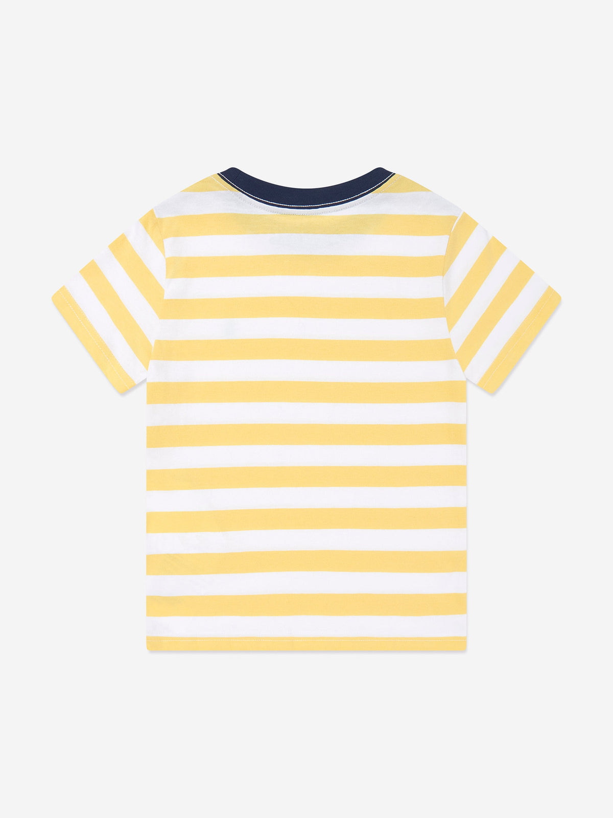 Boys Striped Logo T-Shirt in Yellow