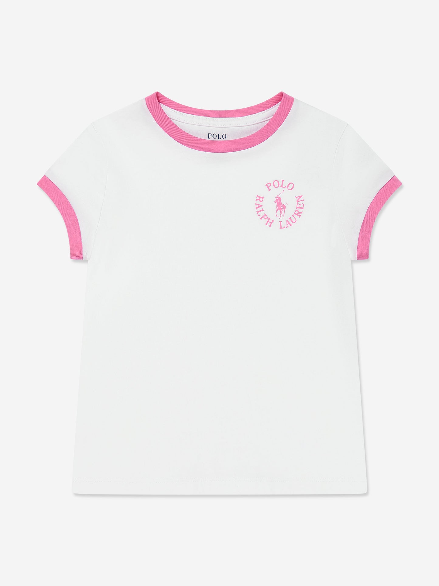 Girls Logo Print T-Shirt in White