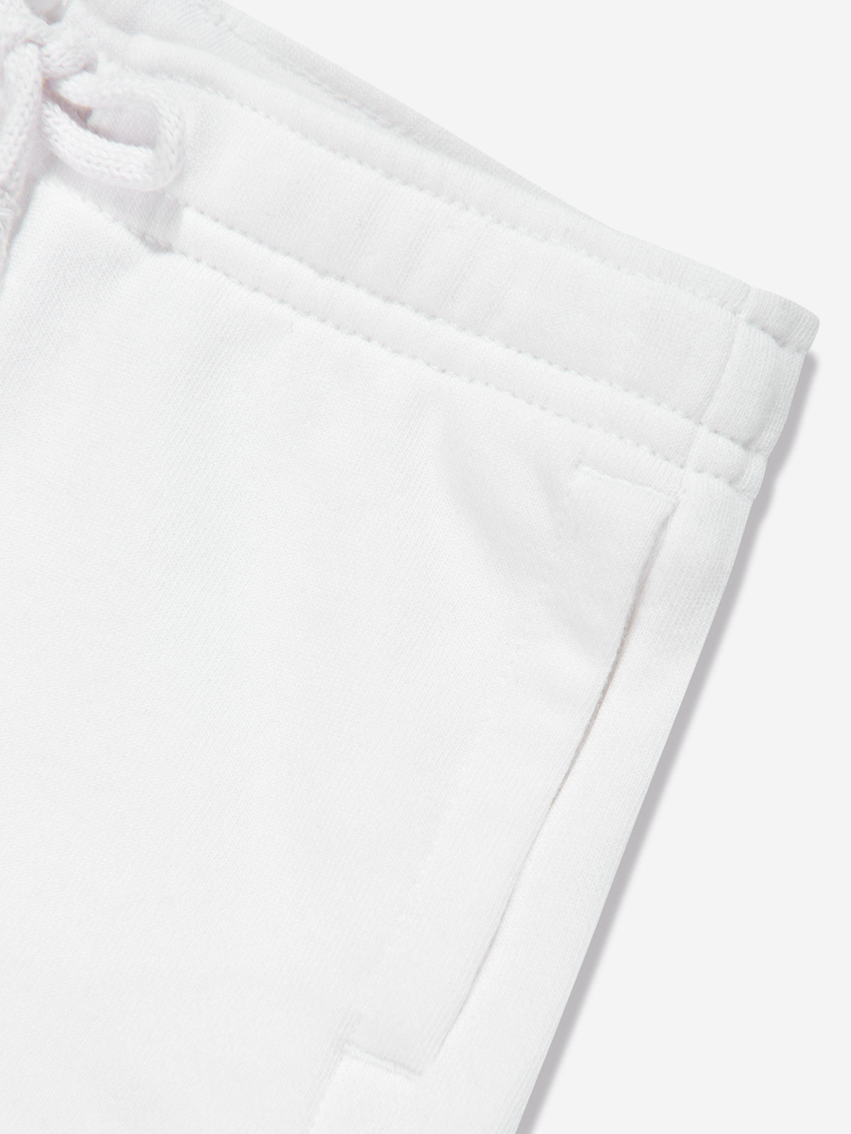 Girls Athletic Logo Shorts in White