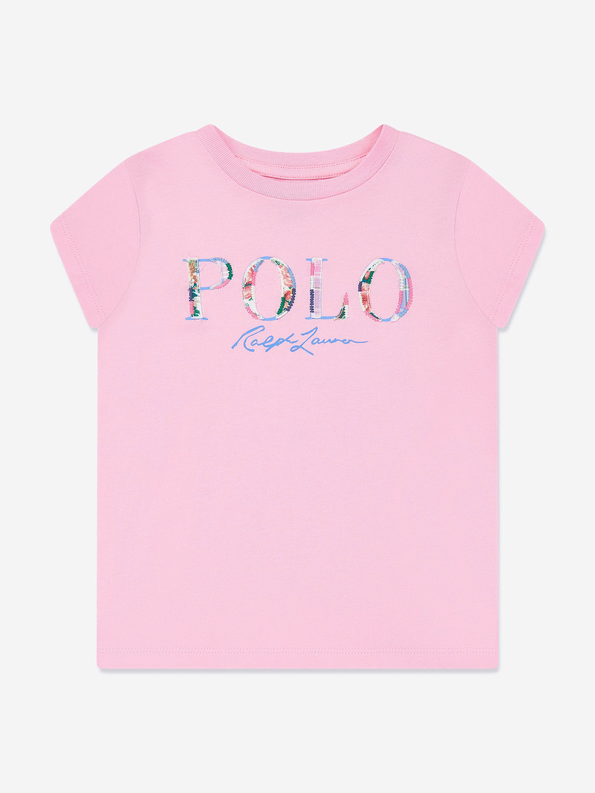 Girls Polo Logo T-Shirt in Pink