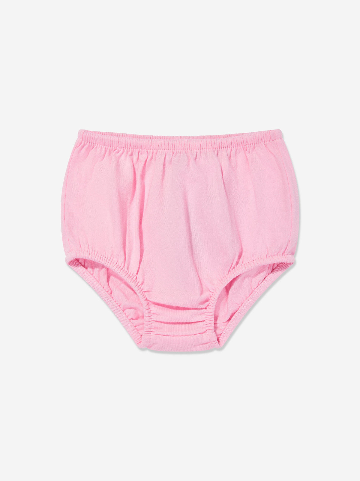 Baby Girls Striped Jersey Dress With Bloomers in Pink