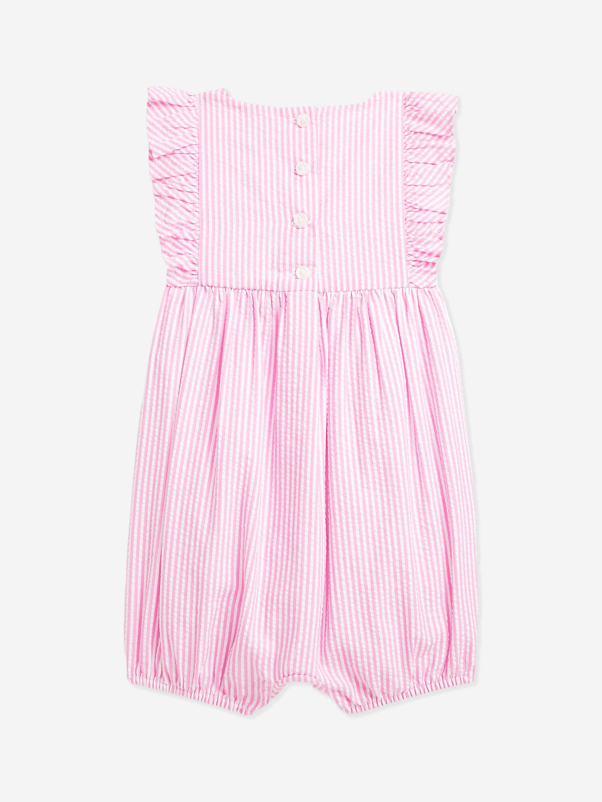 Baby Girls Striped Romper in Pink