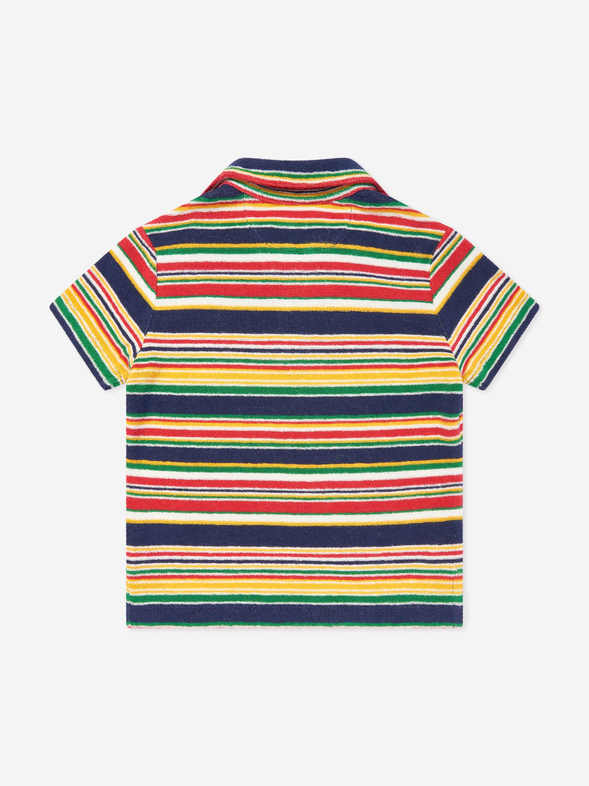 Boys Striped Polo Shirt in Yellow