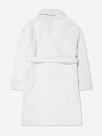 Ralph Lauren Boys Bear Patch Robe in White