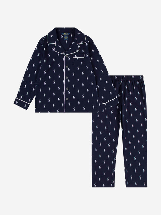 Ralph Lauren Boys Pyjama Set in Navy