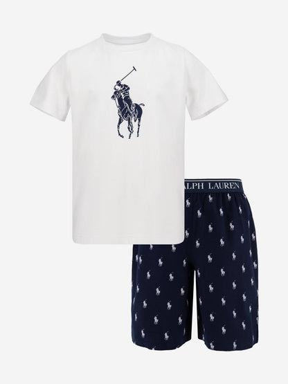 Ralph Lauren Boys Short Pyjama Set in Navy