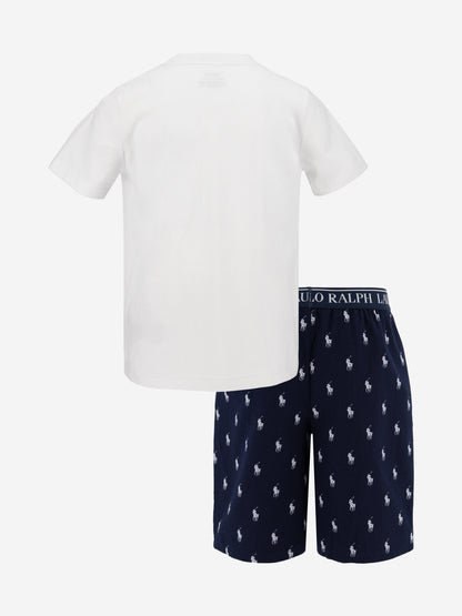 Ralph Lauren Boys Short Pyjama Set in Navy