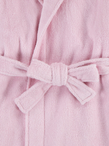 Ralph Lauren Girls Hooded Plush Terry Bathrobe in Pink
