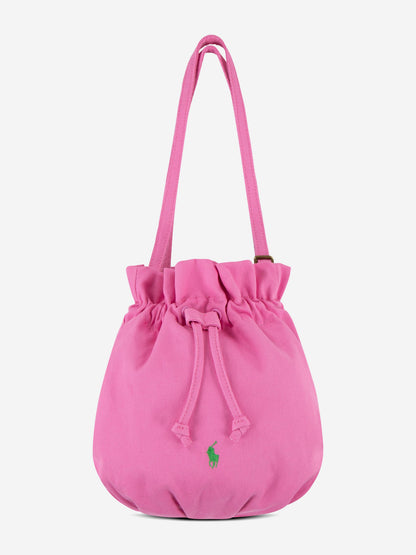 Girls Logo Bucket Bag in Pink (24cm)