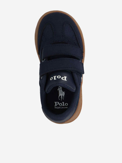 Boys Heritage Court III T-Toe EZ Trainers in Navy