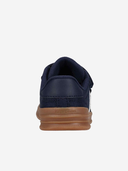 Boys Heritage Court III T-Toe EZ Trainers in Navy