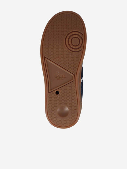 Boys Heritage Court III T-Toe Trainers in Navy