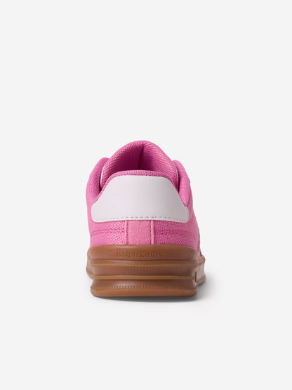 Girls Heritage Court III T-Toe Trainers in Pink