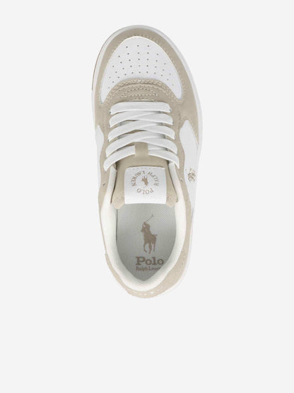 Boys Masters Court Trainers in Beige