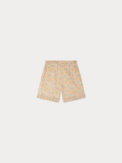 Short Elmie ceinturé en tissu Liberty