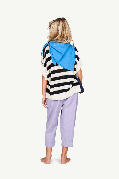 儿童紫色棉长裤