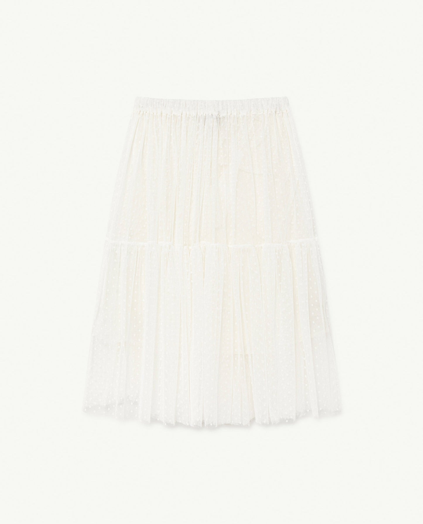 女童白色Logo短裙